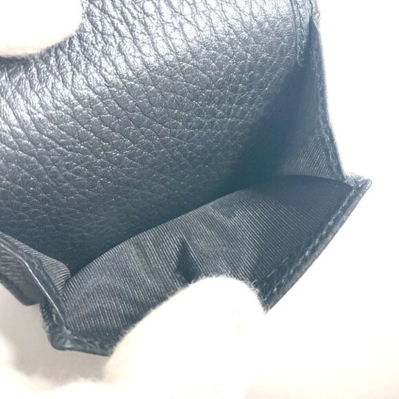 GUCCI 523277 GG Marmont Compact Wallet Mini Trifold wallet Leather Black/Gold - Picture 6 of 9